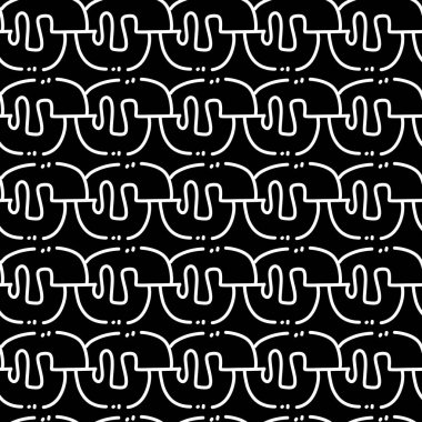 Elle çizilmiş hatları olan kusursuz bir desen. resimleme.