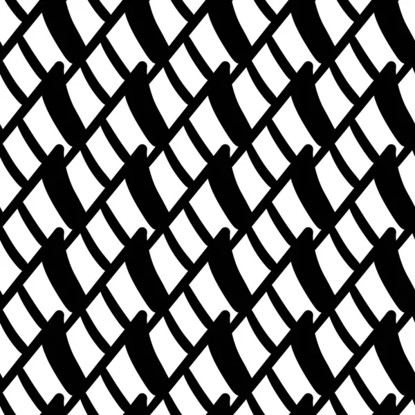 白い背景に斜めの黒い縞模様があるシームレスな抽象パターン — ストック写真
