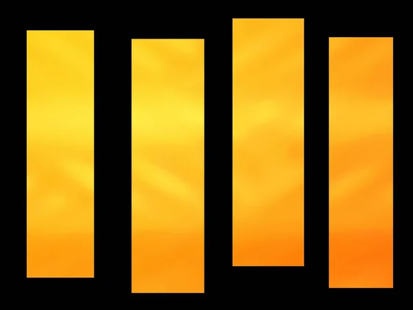 Gelbe Balken Auf Schwarzem Hintergrund — Stockfoto