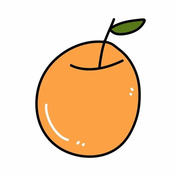 Friss Narancs Gyümölcs Ikon Illusztráció Tervezés — Stock Fotó