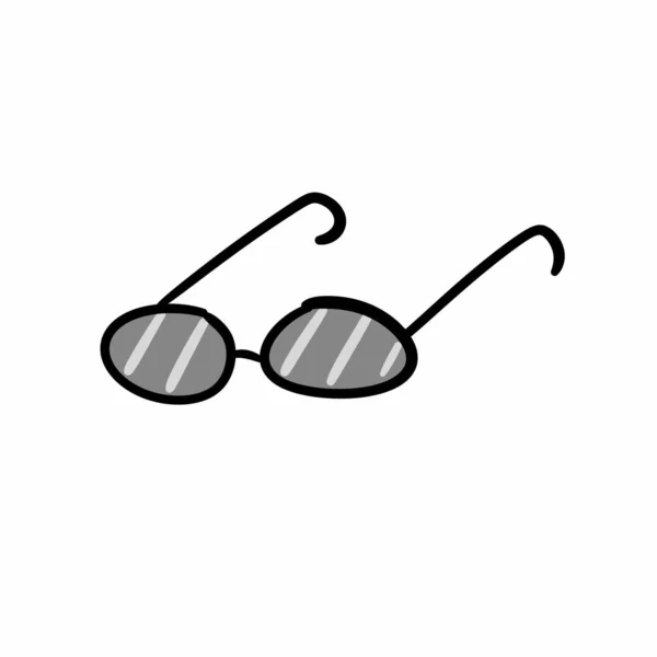 Ikona Okularów Słonecznych Letnie Wakacje Graficzny — Zdjęcie stockowe