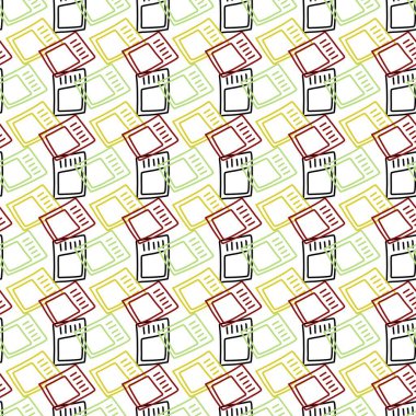 Kartla kusursuz desen. el çizimi arkaplanı. 