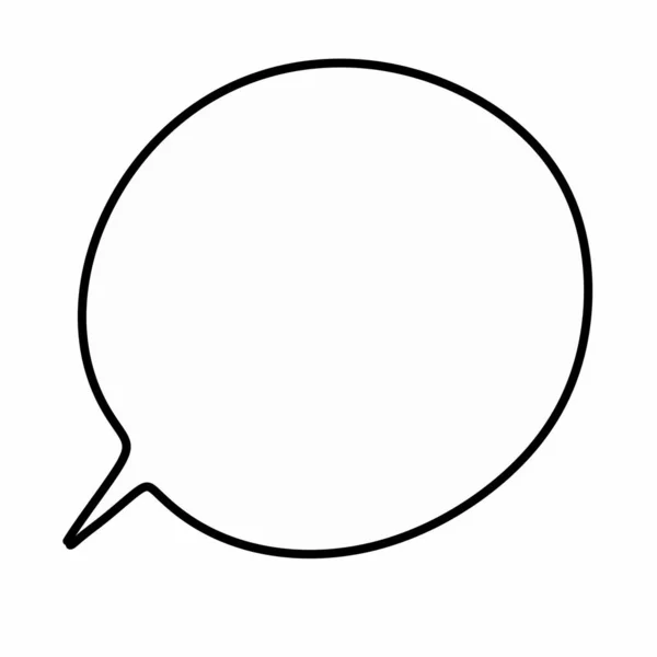 Chattmeddelande Bubbla Tecknad Illustration — Stockfoto