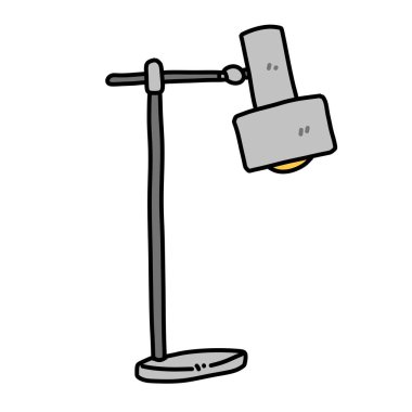 Beyaz arkaplanda retro çizgi film ampulü