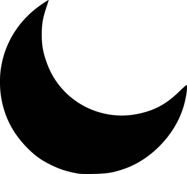 Schwarz Weiß Der Mond Ikone — Stockfoto