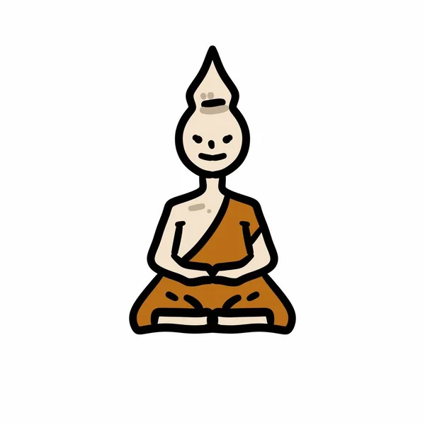 Ilustração Ícone Buddha — Fotografia de Stock