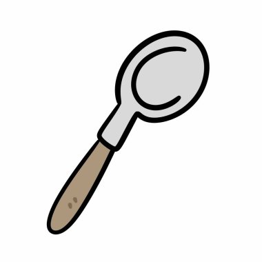 Çizgi film kaşığı çizimi 