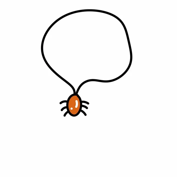 Illustration Cartoon Halloween Spider — Stock Photo, Image
