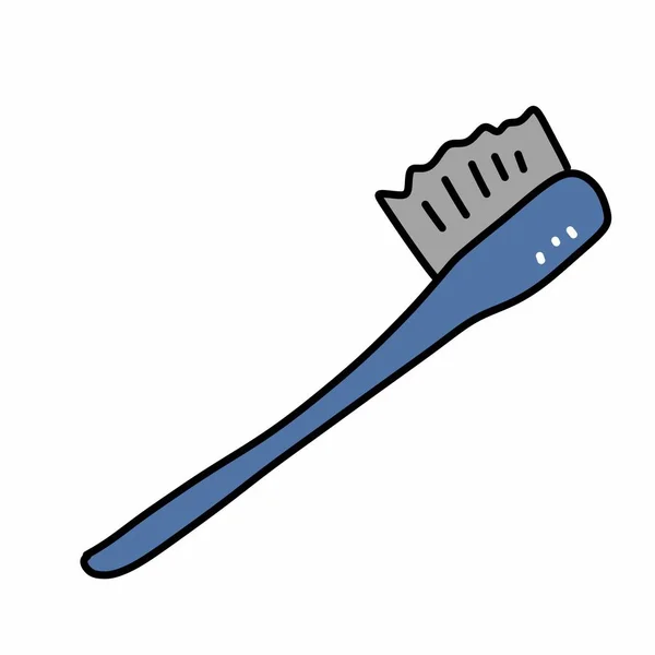 歯ブラシの落書き漫画を手描き — ストック写真