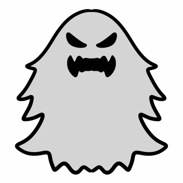 Dibujos Animados Fantasma Sobre Fondo Blanco — Foto de Stock