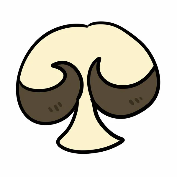 Desenhos Animados Cogumelos Fundo Branco — Fotografia de Stock