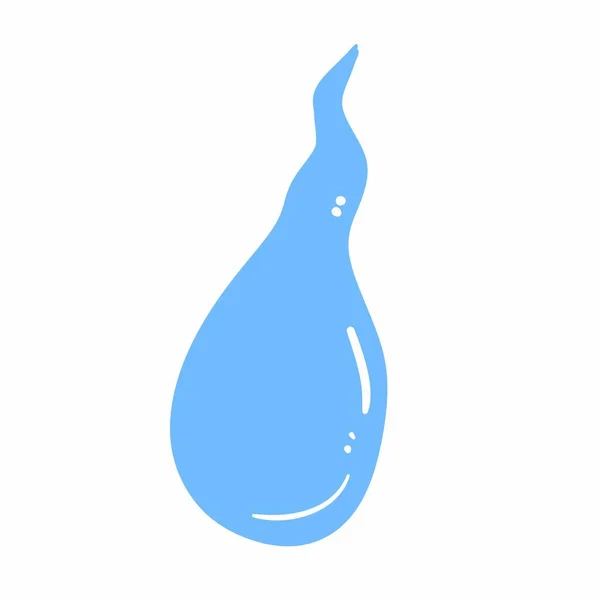 Logotipo Gota Água Fundo Branco — Fotografia de Stock