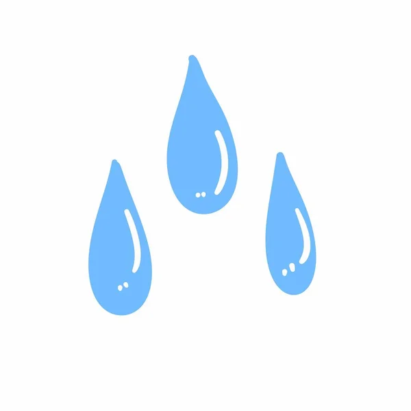 Λογότυπο Σταγόνας Νερού Λευκό Φόντο — Φωτογραφία Αρχείου