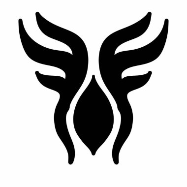 Dövme kabilesinin soyut kolu, siyah omuz dövmesi fantezi modeli. 