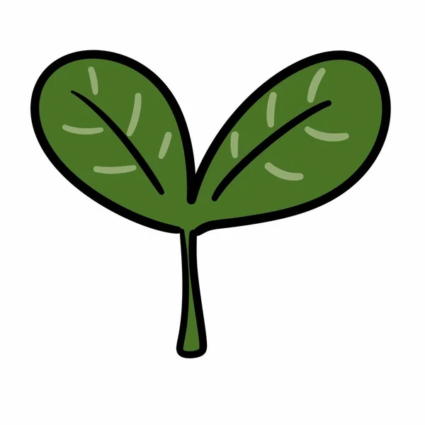 Tekenfilm Doodle Van Een Plant — Stockfoto