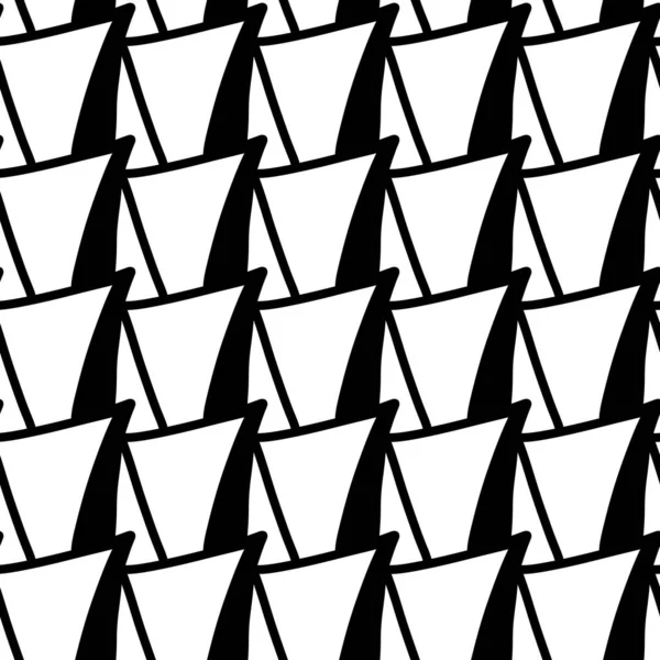 Černé Bílé Trojúhelníky Vzor Pozadí — Stock fotografie