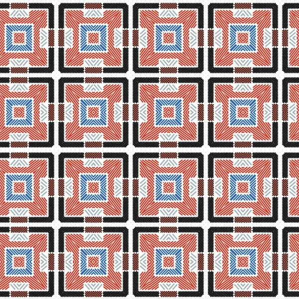 Geometric Abstract Seamless Pattern Illustration — Stock Photo, Image