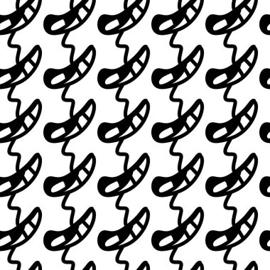 Kusursuz siyah ve beyaz soyut desen. 