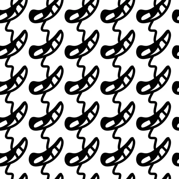 Seamless Black White Abstract Pattern — Stock Photo, Image
