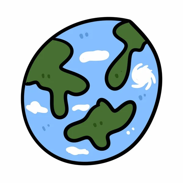Planet Earth Ecology Isolated Icon —  Fotos de Stock