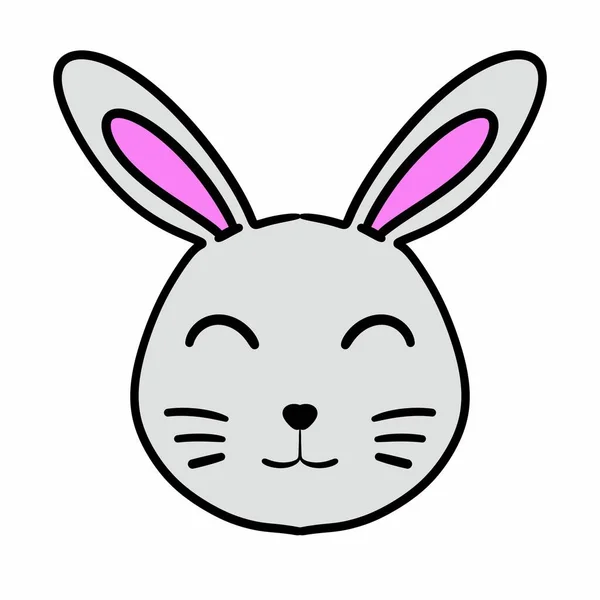 cute rabbit cartoon on white background