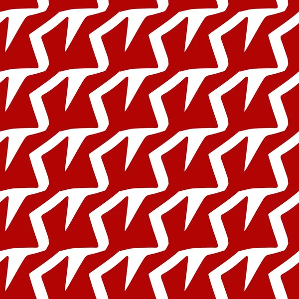 Безшовний Геометричний Візерунок Червоно Білому Кольорі — стокове фото