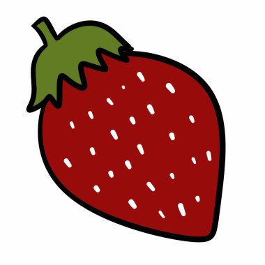 taze meyve çileği izole tasarımı 