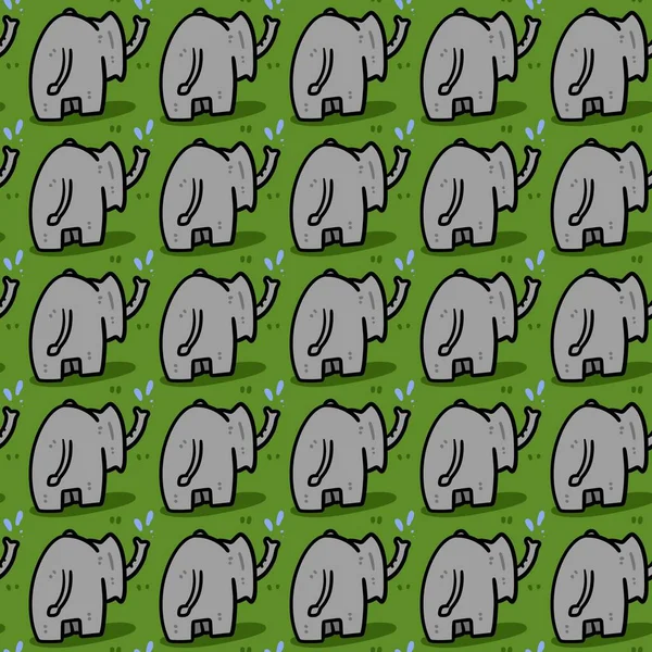 코끼리 만화에 나오는 무자비 — 스톡 사진