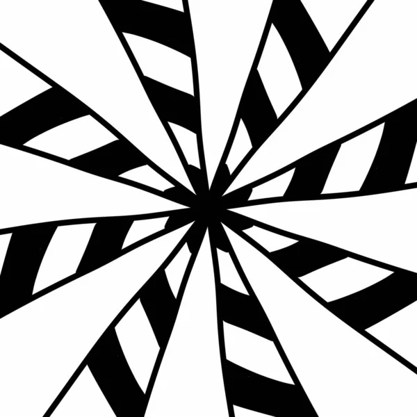 Чёрно Белая Оптическая Иллюзия — стоковое фото