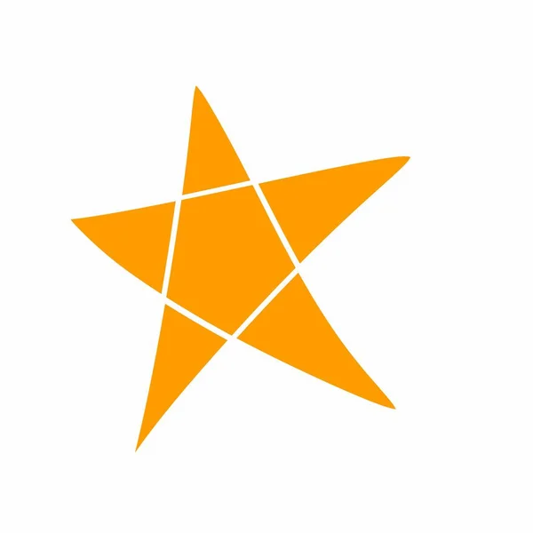 Stjärna Form Ikon Design Illustration — Stockfoto