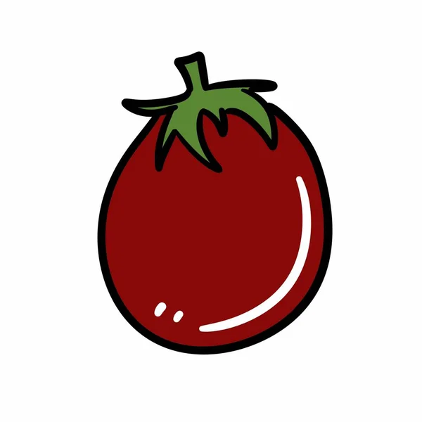 Pomidor Warzyw Żywności Izolowane Ikona Ilustracji Projektu — Zdjęcie stockowe