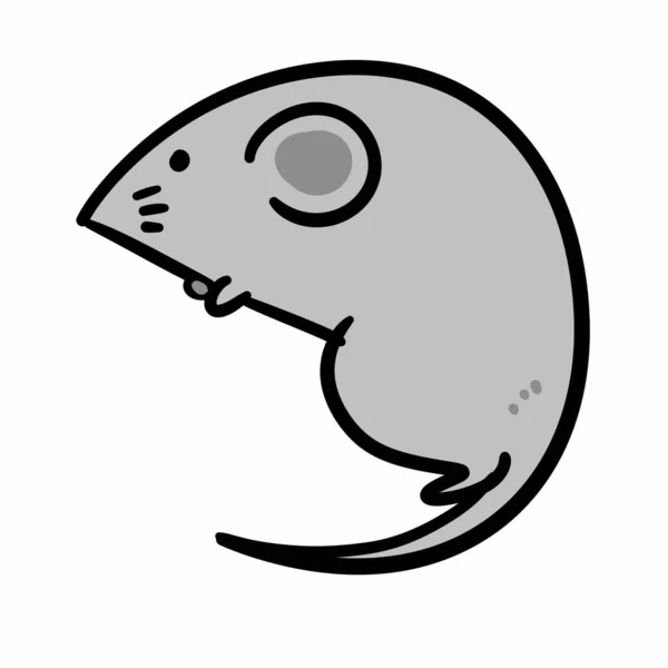 Kreskówka Szczur Białym Tle — Zdjęcie stockowe