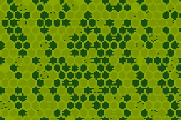 緑のピクセルアートパターンの背景 — ストック写真
