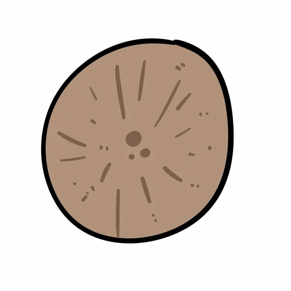 Projekt Logo Kokosa Białym Tle — Zdjęcie stockowe