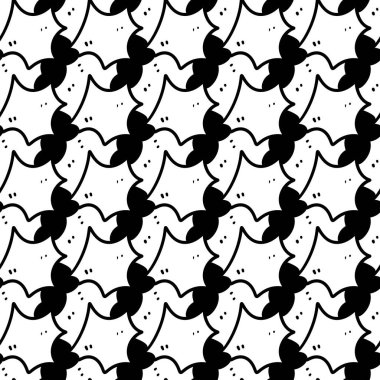 Soyut, pürüzsüz desen. geometrik elementlere sahip siyah ve beyaz arkaplan. 