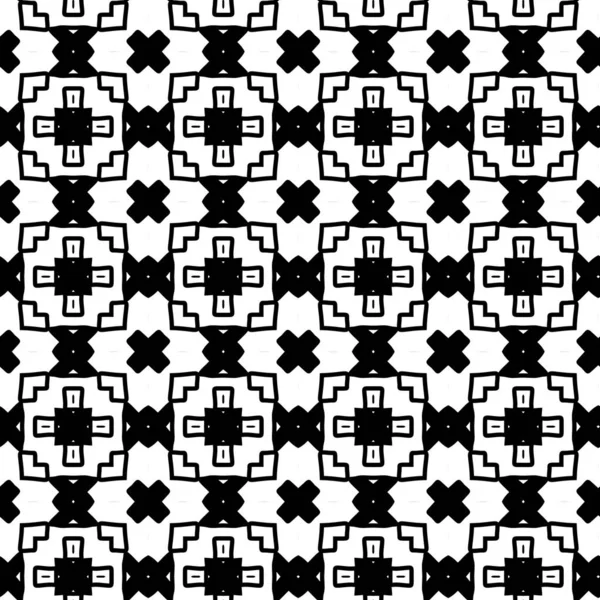 Schwarz Weiße Geometrische Abstrakte Muster Nahtloser Hintergrund — Stockfoto