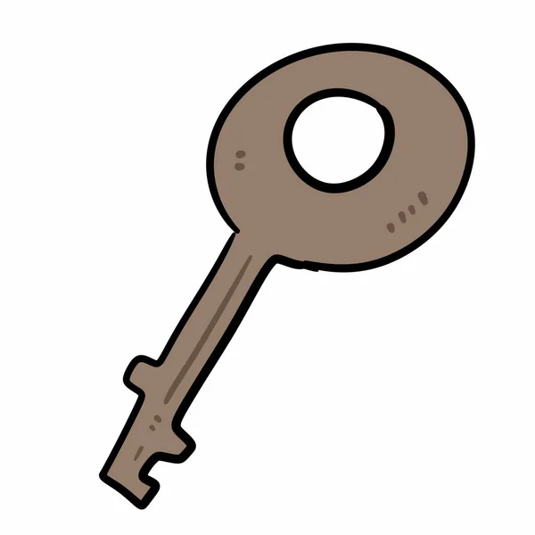 Cartoon Doodle Key — стоковое фото