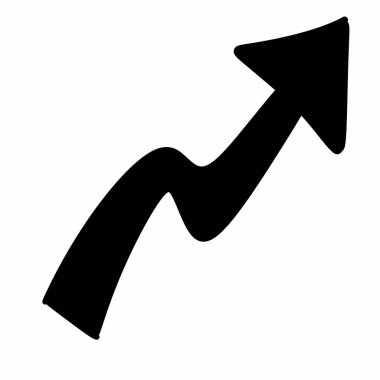 düz simgede siyah ok 