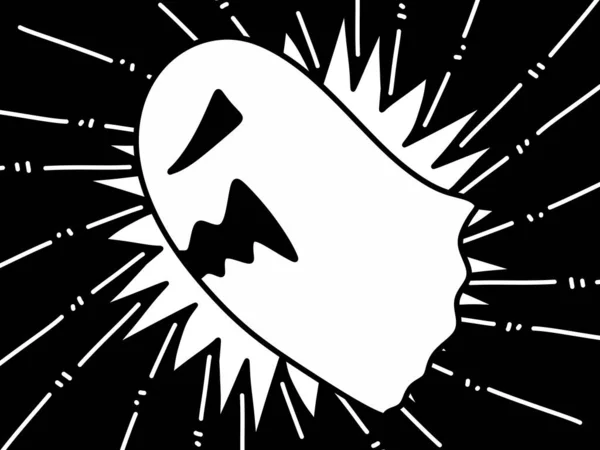 Halloween Hintergrund Abbildung Mit Weißem Und Schwarz Weißem Totenkopf — Stockfoto
