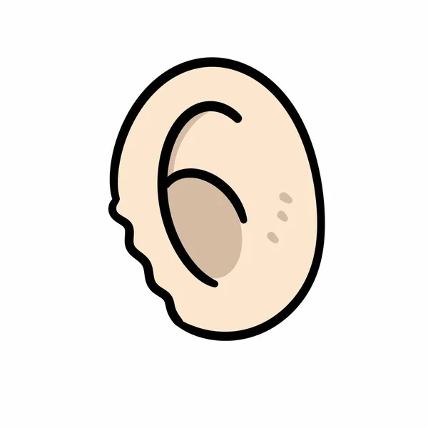 Art Cartoon Doodle Ear Illustration — Stock Photo, Image