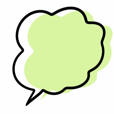 konuşma balonu simgesi, illüstrasyon tasarımı 