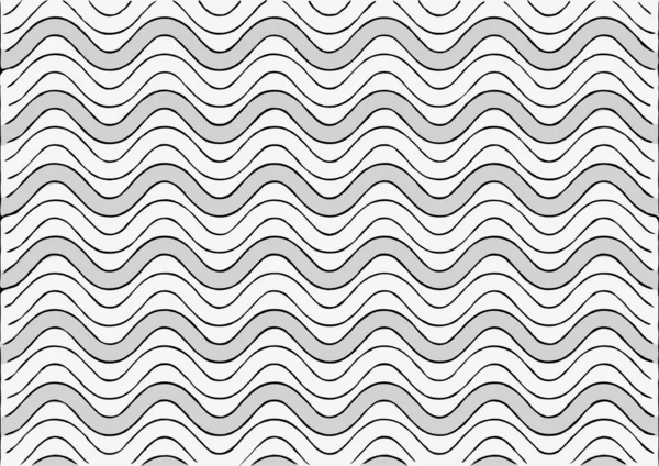 Black White Pattern Wavy Lines — Stock Photo, Image