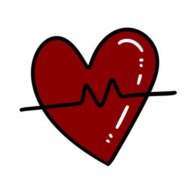 Beyaz arka plan üzerinde izole kırmızı sağlık stetoskop 