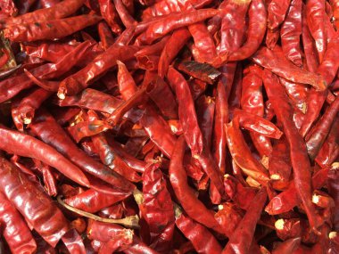 Markette kırmızı biber 