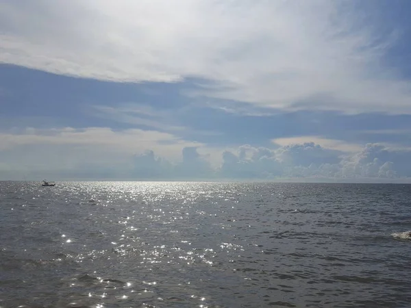 Bela Vista Mar Com Céu — Fotografia de Stock