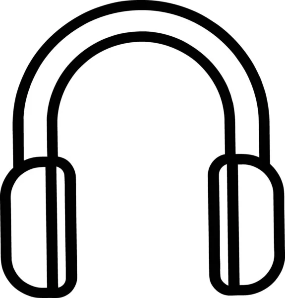 Muzyka Słuchawki Ikona Projekt Znak — Zdjęcie stockowe