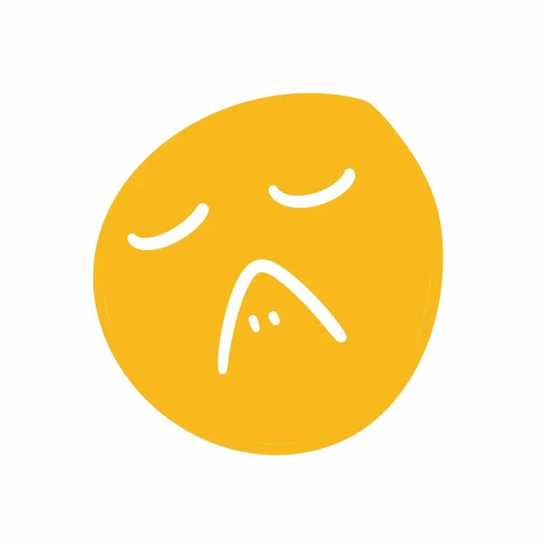Szomorú Emoji Gradiens Design Ikon — Stock Fotó