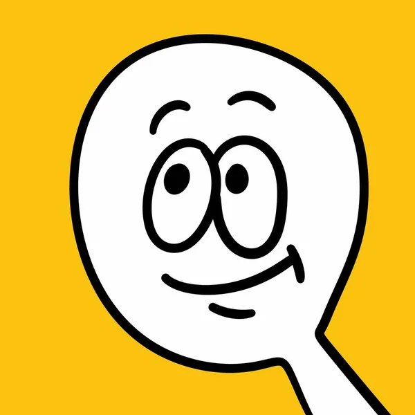 Illustration Smiling Face Cartoon — Stock Photo, Image