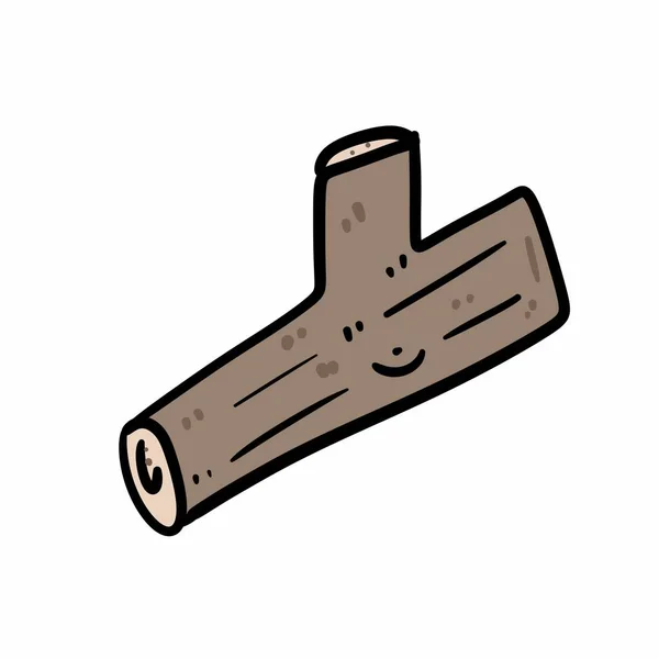 Kreslené Čmáranice Staré Dřevo Šroub — Stock fotografie