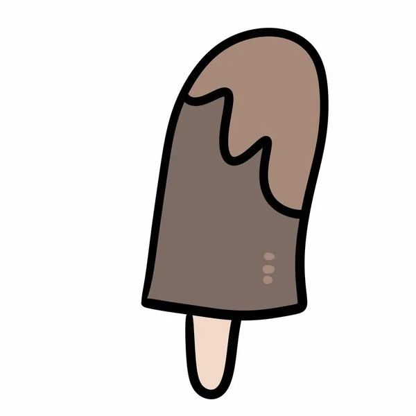 白を基調としたアニメ ドール アイスクリーム — ストック写真